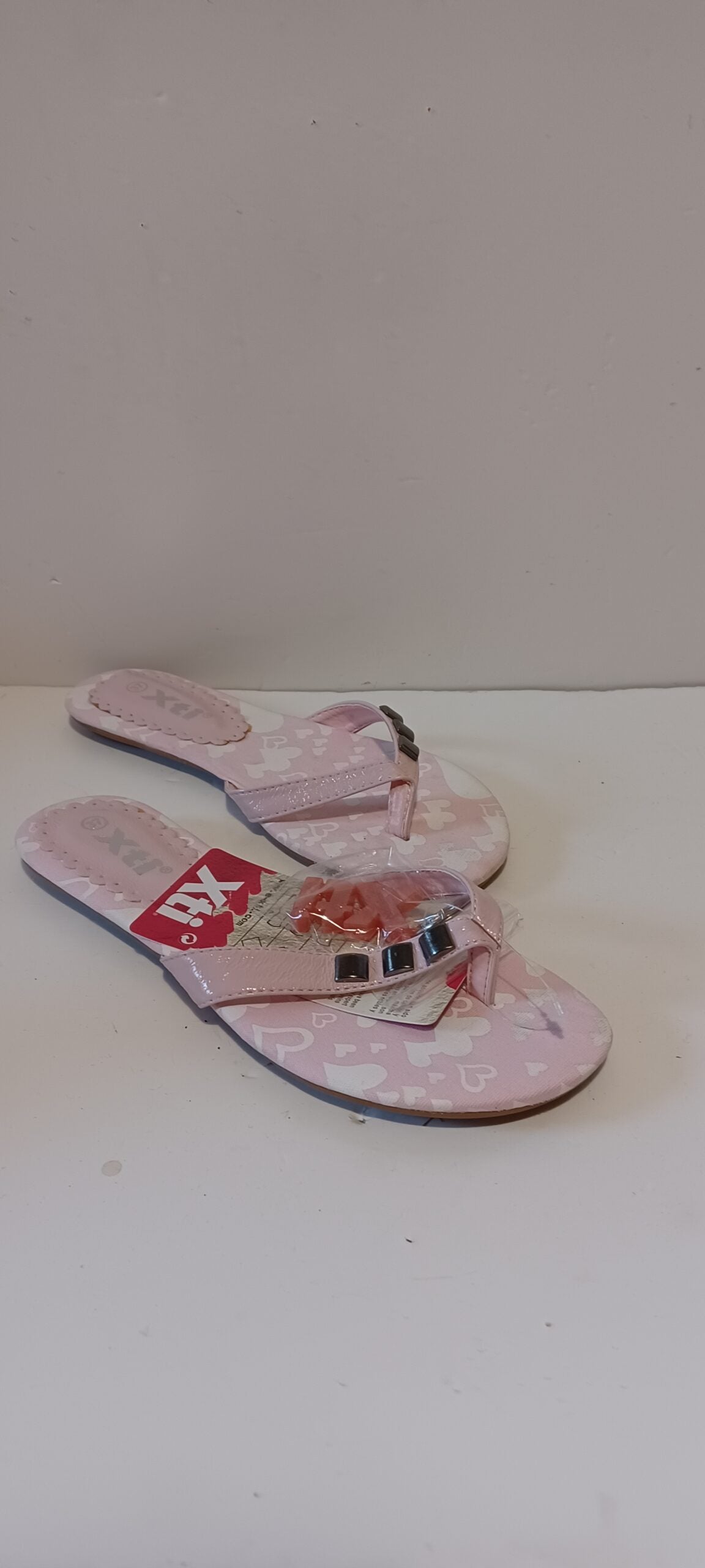 Xti - Sandlea - Ladies Flip Flops - Strap Decore - Pink - Brand New - 7/40, Pink image