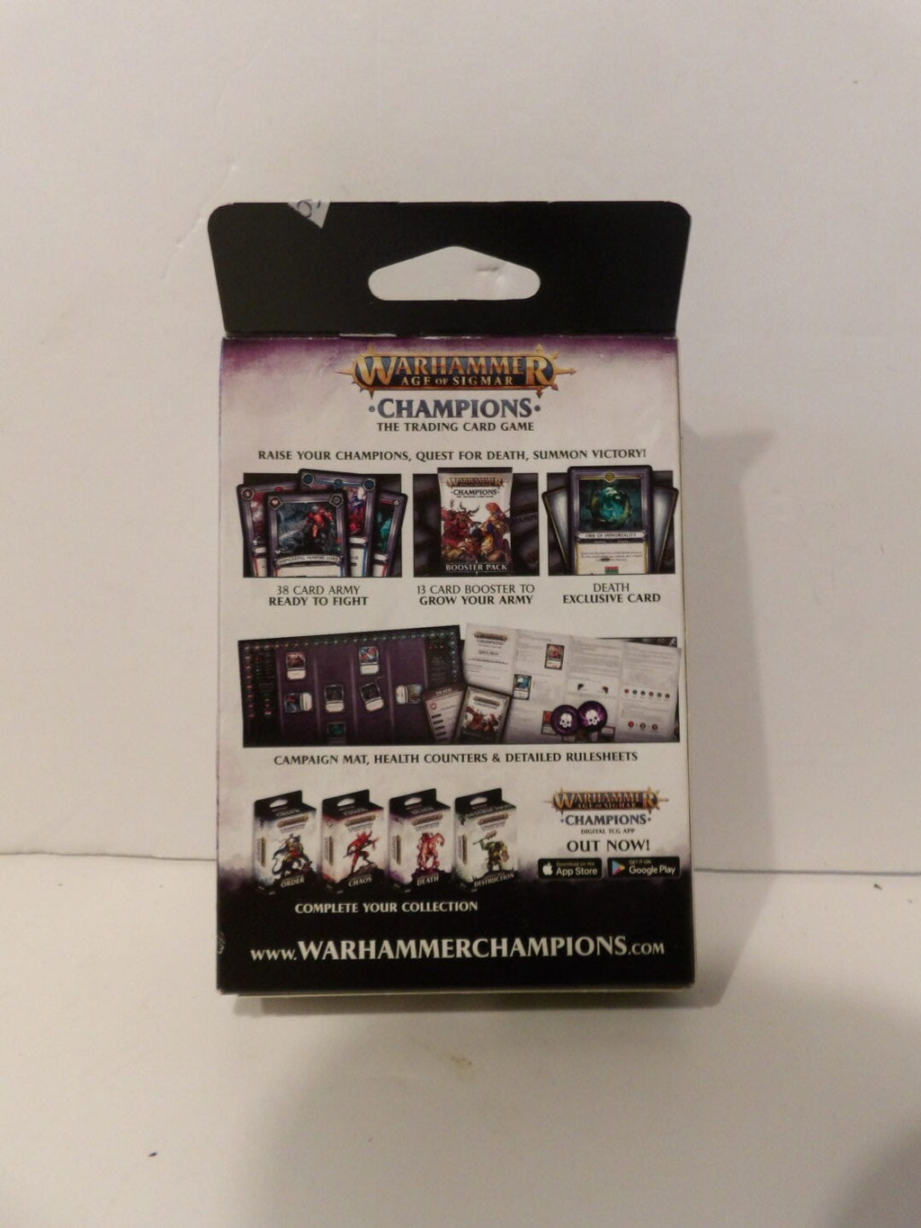 New Sealed - Warhammer: Age of Sigmar Champions Campaign TCG Deck - Death image 1