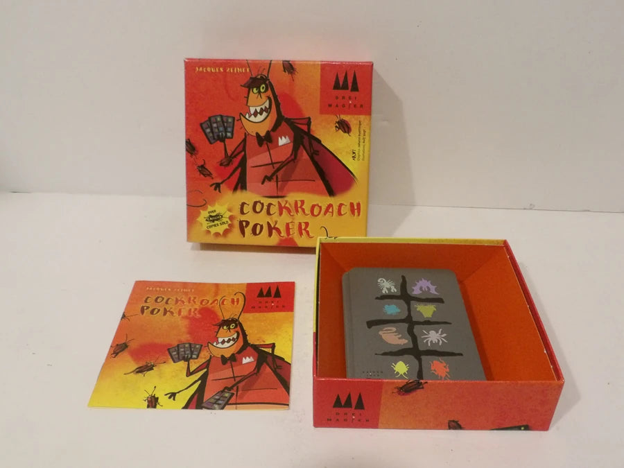 Schmidt - Cockroach Poker - Bluffing Poker Card Game - Ages 8+ - 2-6 Players - 15 Minutes Playing - Great Condition image 3