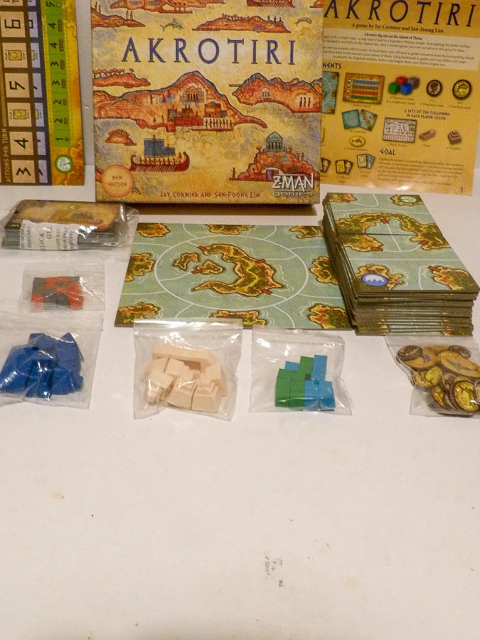 Z-Man Games - Akrotiri - Revised Board Game - Great Condition image 1