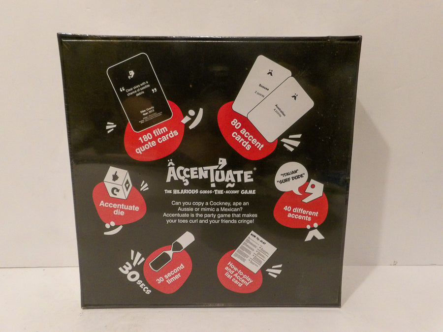 Accentuate The Hilarious Guess The Accent Party Game - Brand New Sealed image 1