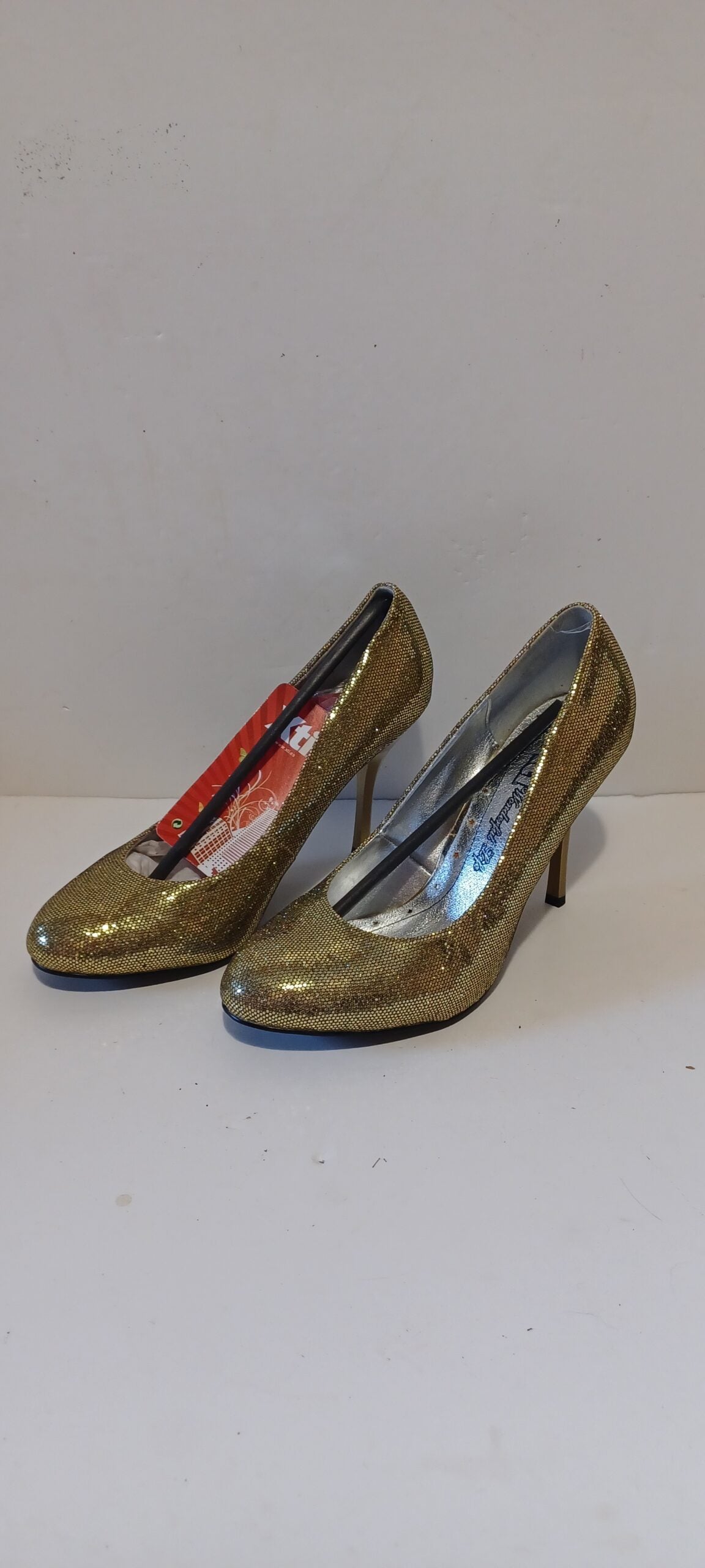 Xti - Zapato - Glitter - Gold - Heels - Brand New image 0