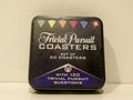 Paladone - Trivial Pursuit - Question Card Coasters - 20 Drink Coasters With Questions - 120 Trivia Questions & Answers - 6 Classic Trivial Pursuit Categories - Party Drink Games - Contents Sealed image 0