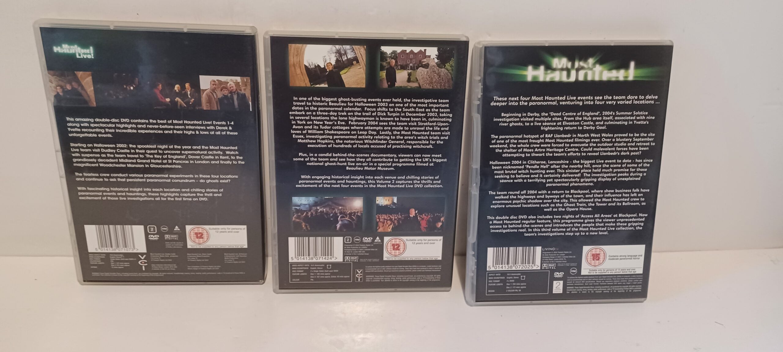 Most Haunted Live | The Best Of Most Haunted | Volumes 1 to 3 | Yvette Fielding | DVD Boxsets | Retail Condition image 4