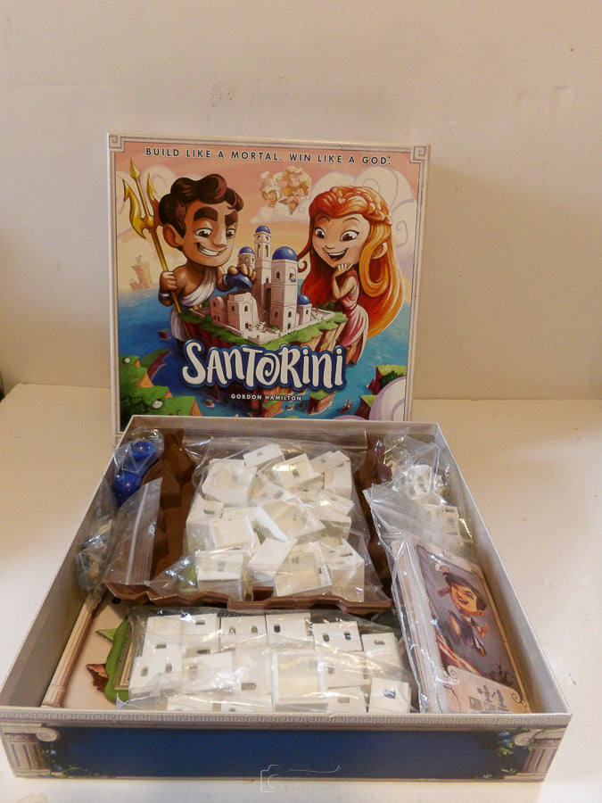 Santorini - Spin Master - Build Like A Mortal, Win Link A God - 2016 - Gord! - As New Condition image 1