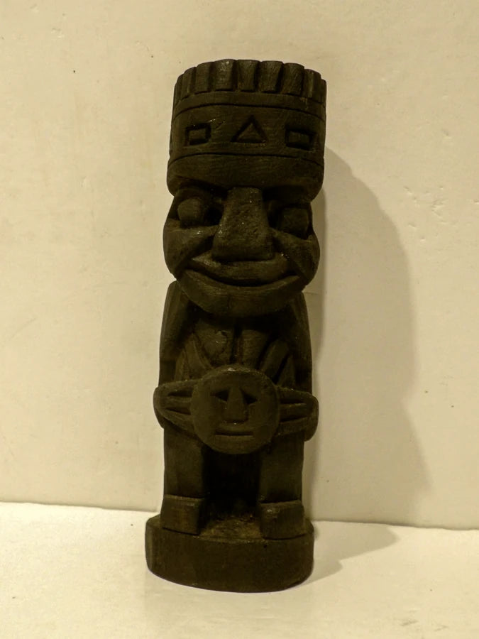 Hand Carved Wood Tiki Bar Tiki Sculpture - Great Condition image 6