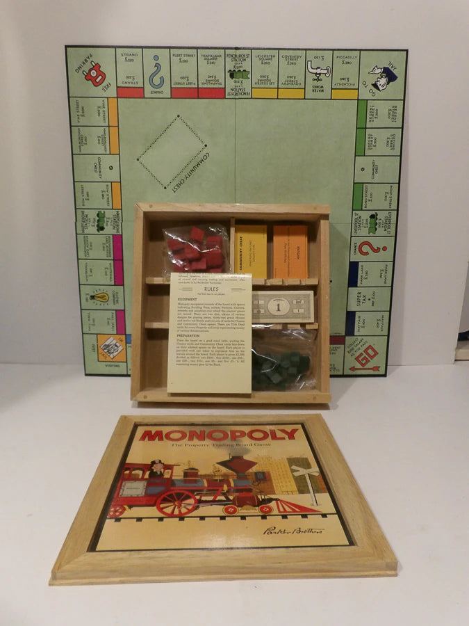 Hasbro - Monopoly - Nostalgia Wooden Edition - Parker Brothers Nostalgic Edition - Great Condition image 6