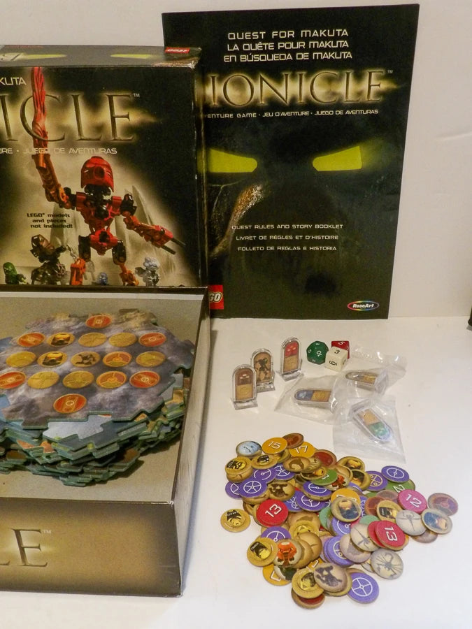 Lego - Bionicle - Board Game - Quest for Makuta Roseart - 31390 - 2001 - Great Condition image 2