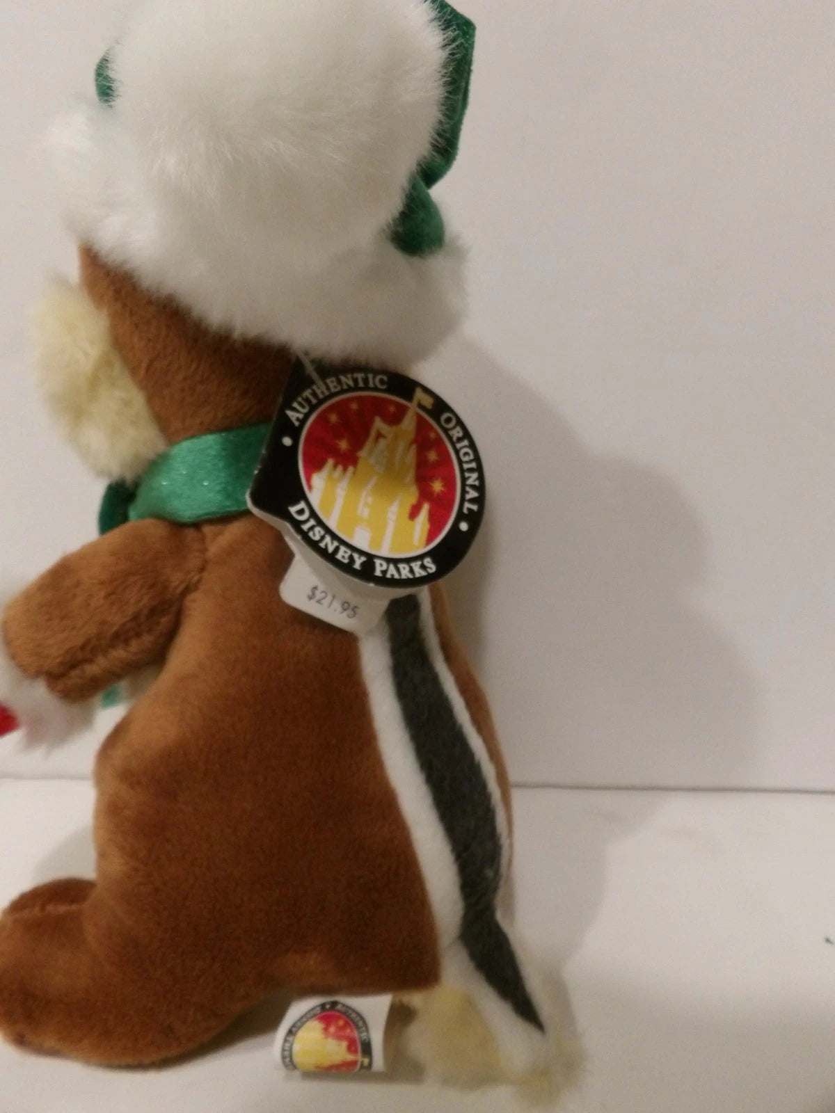 Disney Parks Chip and Dale 8" Christmas Plush Stuffed Animals 2008 image 2