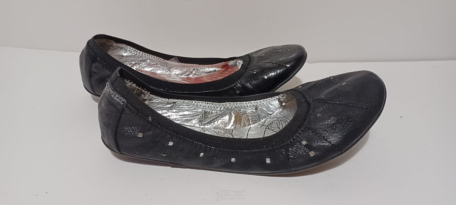Xti - Zapato - Flat Shoes - Black - Brand New image 3