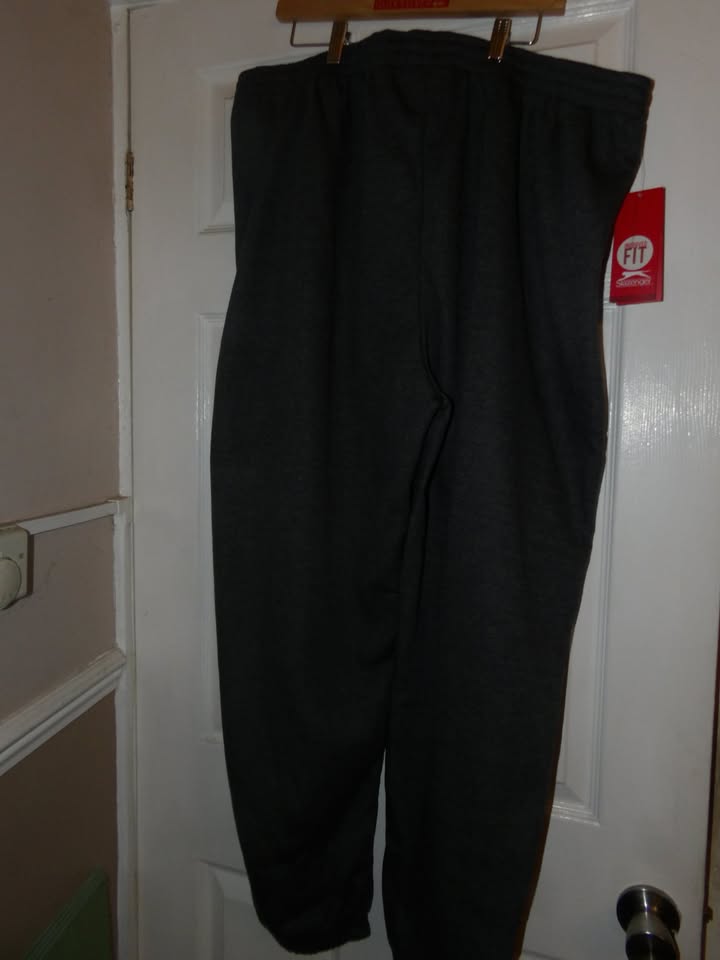 Slazenger Mens Cuffed Fleece Jogging Pants Bottoms Trousers Drawstring 4X XL image 1