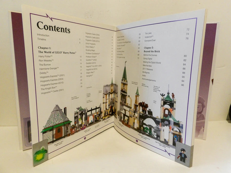 Lego -  Harry Potter - Building the Magical World - Includes Minifigure - Hard Back - Great Condition image 1