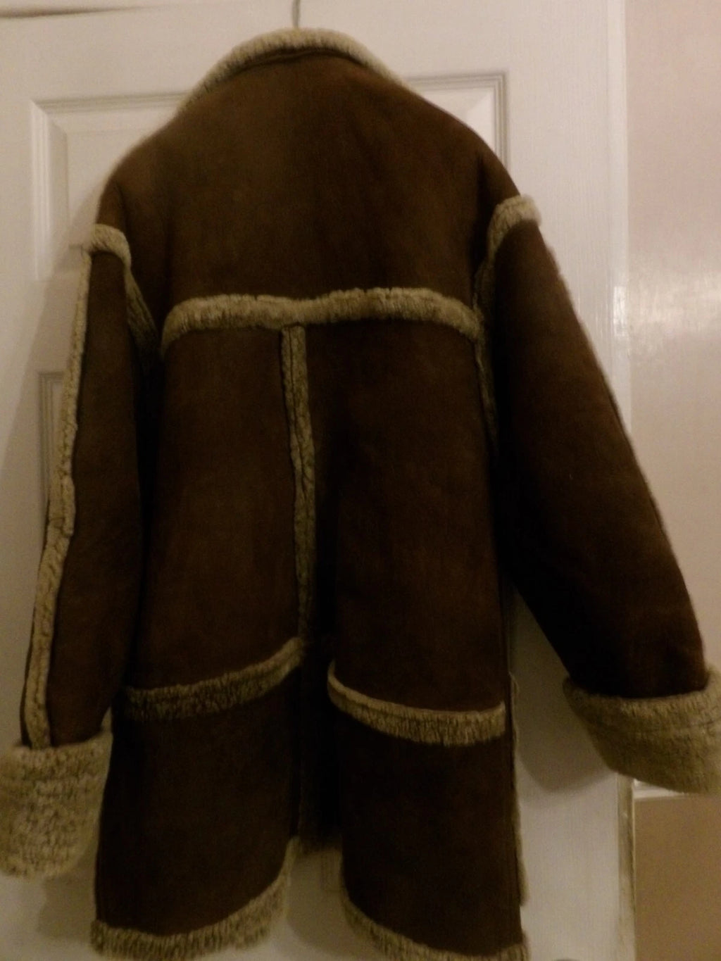 Vintage Leathermaster Brown Faux Shearling Sheepskin Jacket image 3