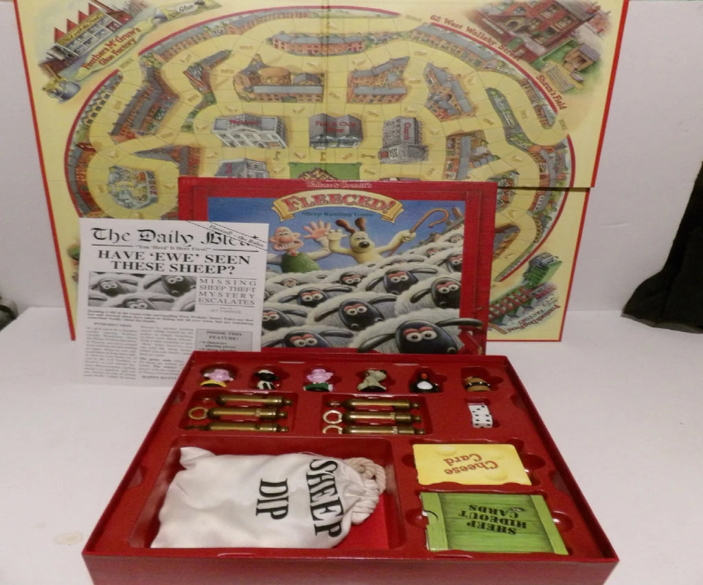 Fleeced! -  Wallace & Gromit -  Sheep Rustling Board Game - 2–6 Players - 2007 - Contents Like New image 5