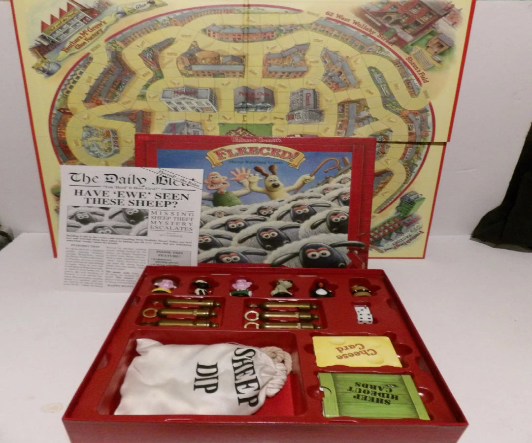 Fleeced! -  Wallace & Gromit -  Sheep Rustling Board Game - 2–6 Players - 2007 - Contents Like New image 5