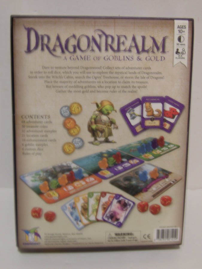 Dragonrealm | Gamewright | Fantasy Locations and Amass Treasure | 2019 - Retail Shelf Condition image 1