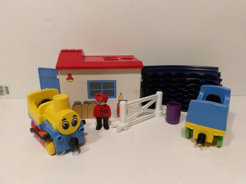 Playmobil Vintage 1990 Train With 2 x Carriages & Track Pieces - Geobra image 2