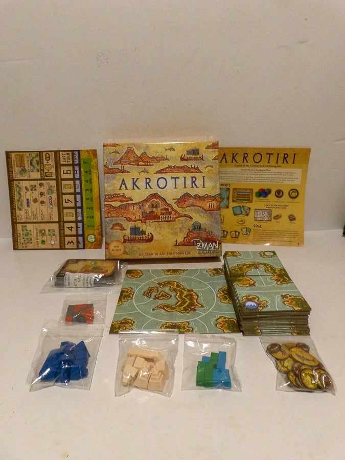 Z-Man Games - Akrotiri - Revised Board Game - Great Condition image 0