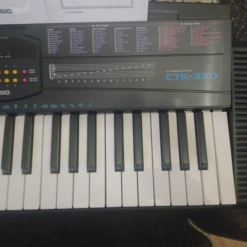 Casio CTK-330 49 Key, 100 Tone, 50 Rhythm Portable Piano Keyboard image 3