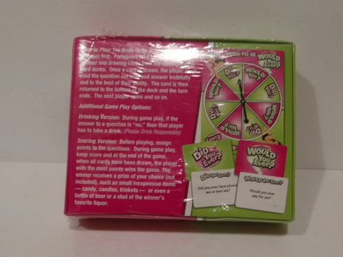 Ball & Chain - Did You Ever v's Would You Dare - Bridal Card Game - Brand New Sealed image 1