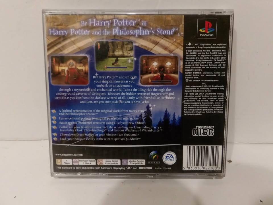 Harry Potter and the Philosopher's Stone - PS1 Game - Great Condition image 1
