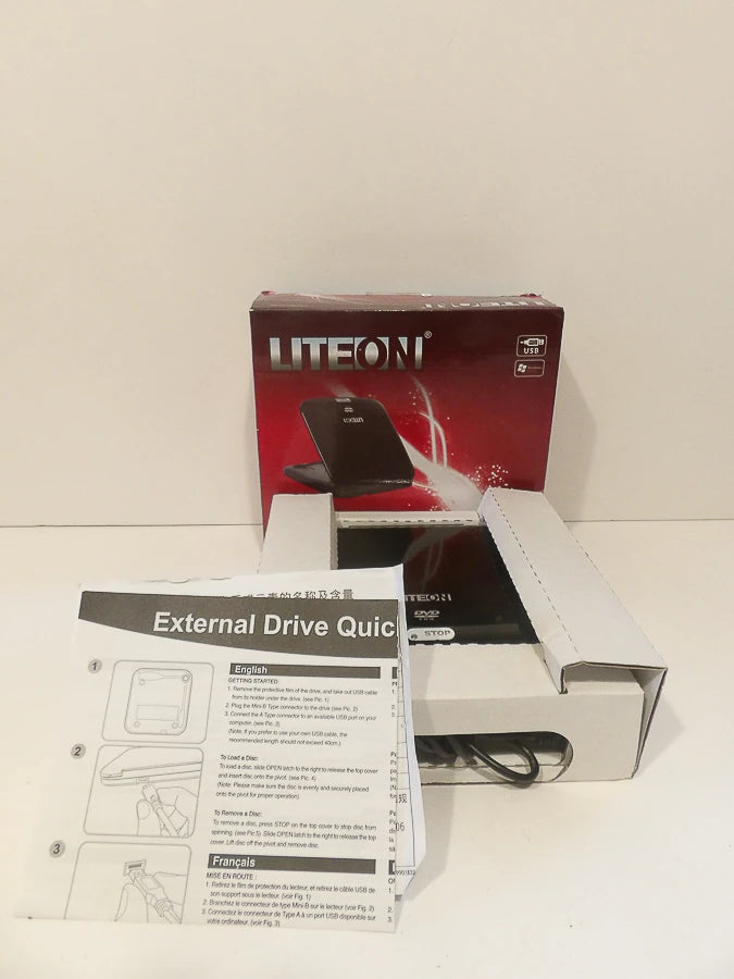 Lite-On - USB 2.0 - DVD-ROM drive - eTDU108 - Brand New image 1