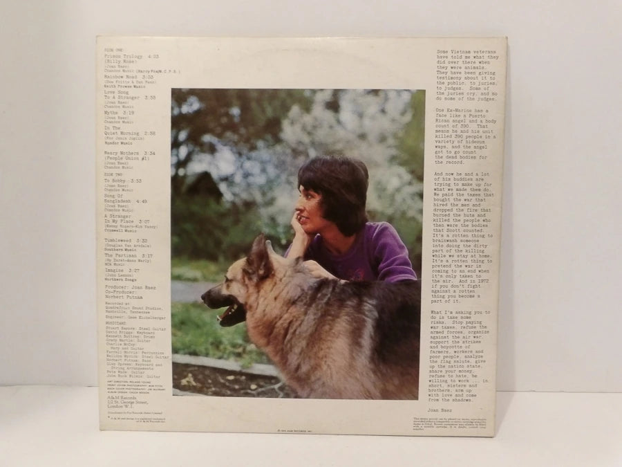 Come From The Shadows - Joan Baez - Vinyl - LP - Album - A&M Records - Great Condition image 1