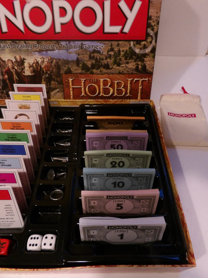Monopoly - Hobbit - Unexpected Journey - Opened Contents Great Condition - Hasbro Games - Family Property Trading Game image 7