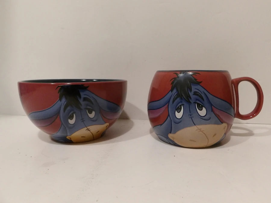 Disney - Eeyore - Barrel Mug and Bowl - Collectable Mug - Perfect Condition image 6