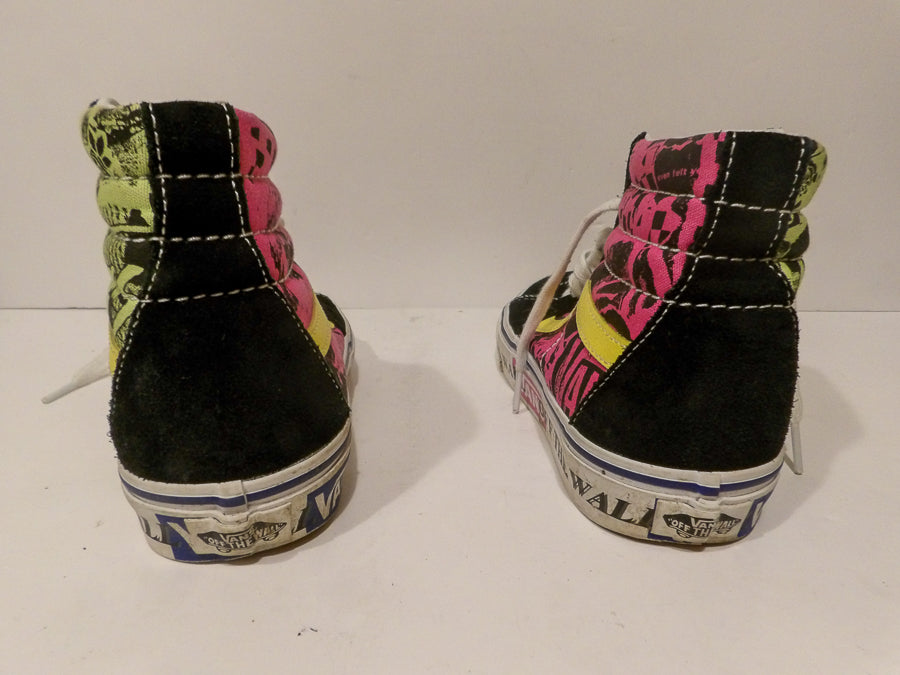 Vans Shoes Sk8 Hi Lady Vans Skate Women's Size 5 - Black Pink Graffiti - image 4