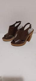 Xti - Sra - Ladies Heel - Heel Strap - Brown - Brand New - 5/38, Brown image