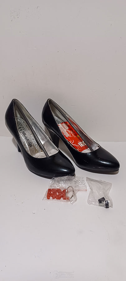 Xti - Zapato - Charol - Black - Heel - Brand New image 1
