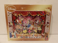 A Disney-themed 1300-piece jigsaw puzzle box titled 'Theatre' by King, featuring a colorful illustration of Disney characters on a stage with red curtains.