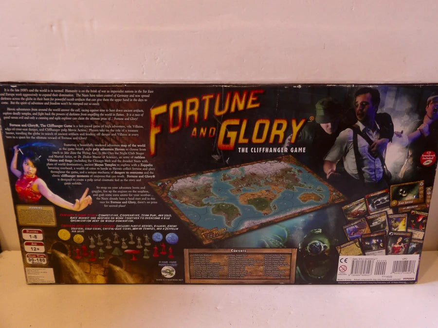 Flying Frog - Fortune and Glory - The Cliffhanger Game - Board Game - Super Condition image 1