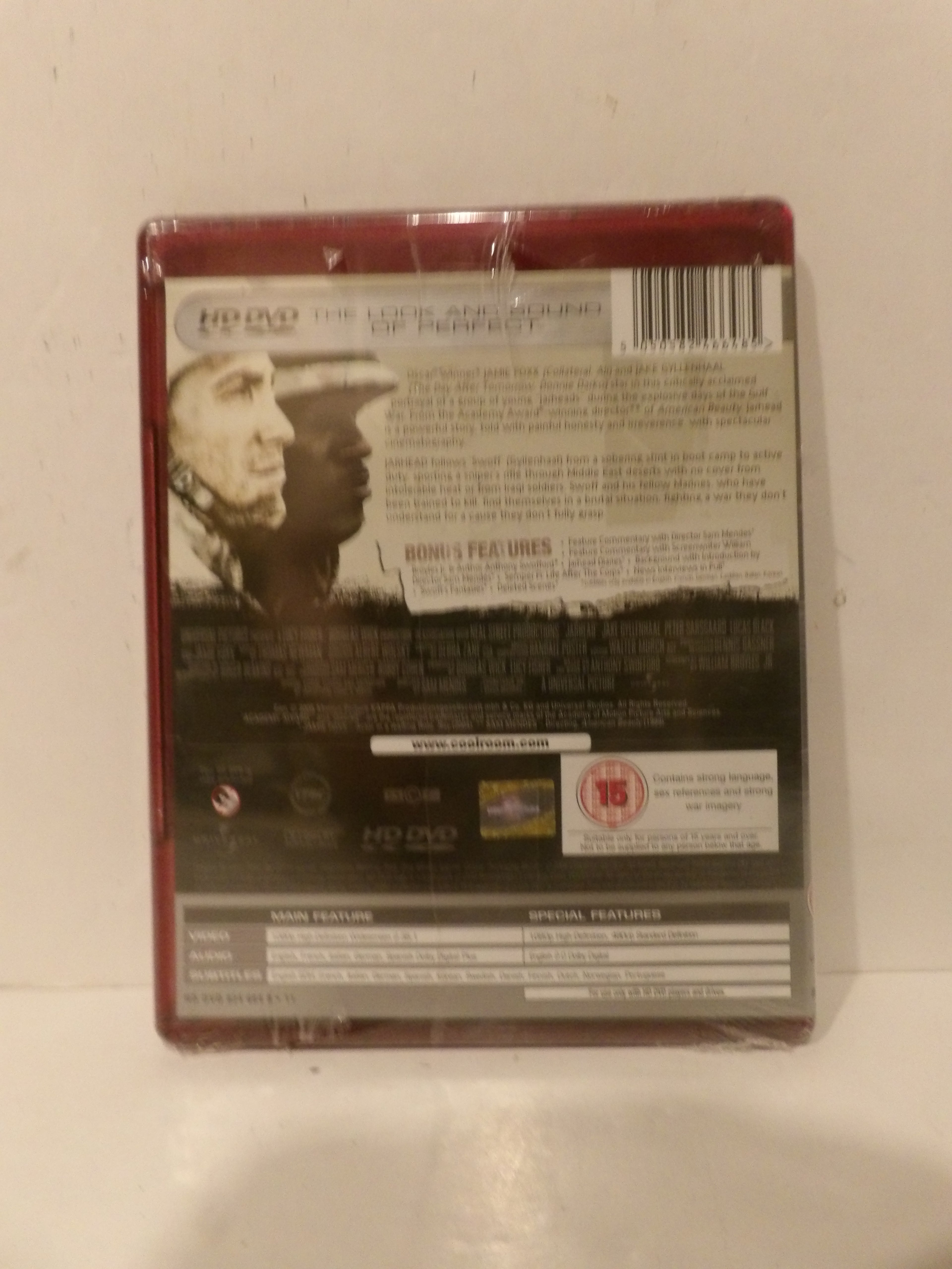 Back cover of a DVD case for 'Born to Run' on a plain off-white surface, wrapped in protective plastic.