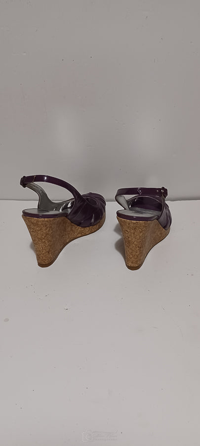 Xti - Sandalia - Wedge Heel, Heel Strap - Violet - Brand New image 5