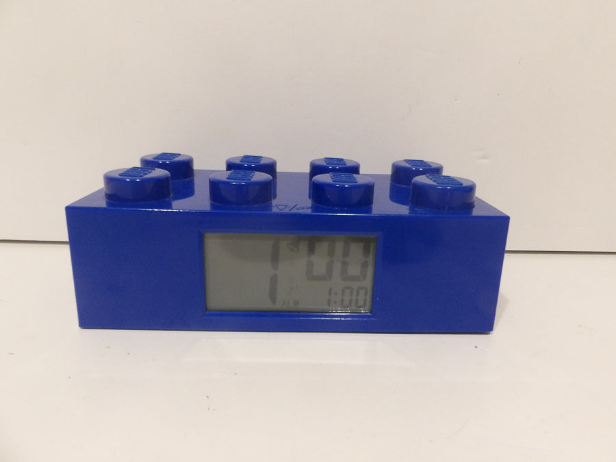 Lego | Blue Brick | Digital Alarm Clock | Based On 2x4 Brick image 0