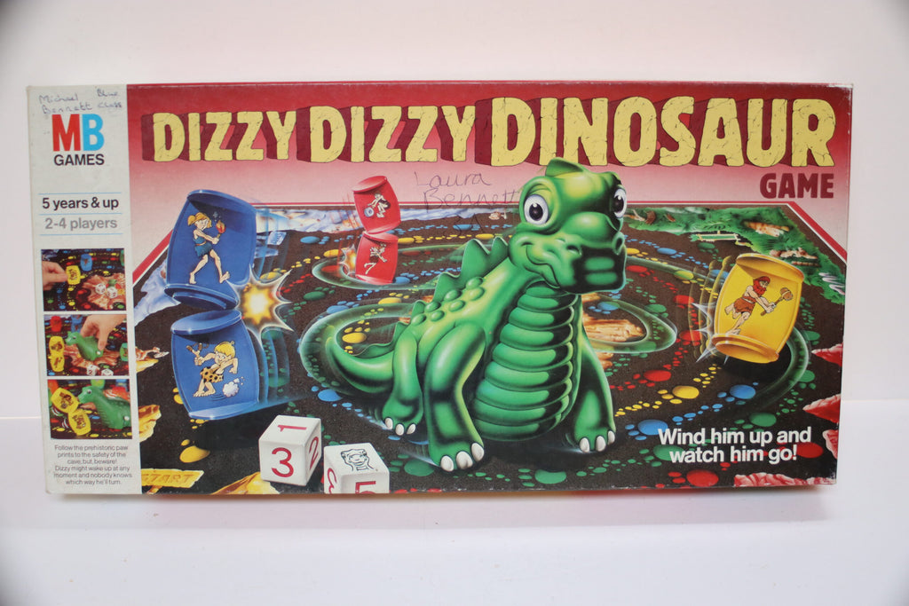 Dizzy Dizzy Dinosaur Board Game Vintage MB 1987 Complete  & Working Dizzy image 4