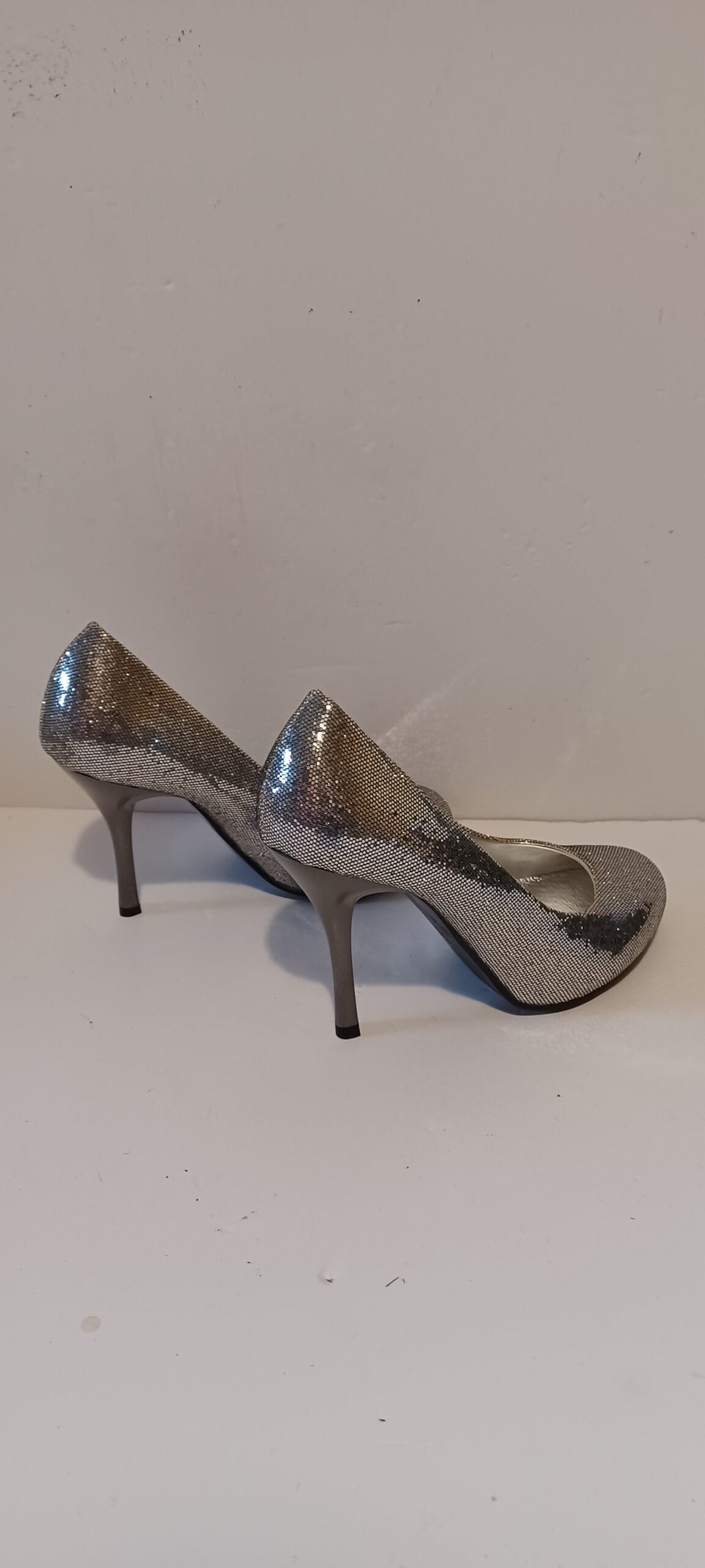 Xti - Zapato - Glitter - Silver - Heels - Brand New image 3