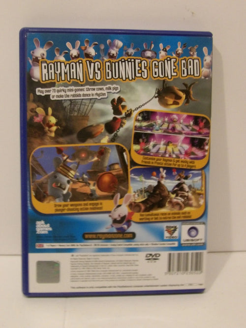 *Rayman Raving Rabbids* Playstation 2 Game Pal UK With Manual & Transfer image 1