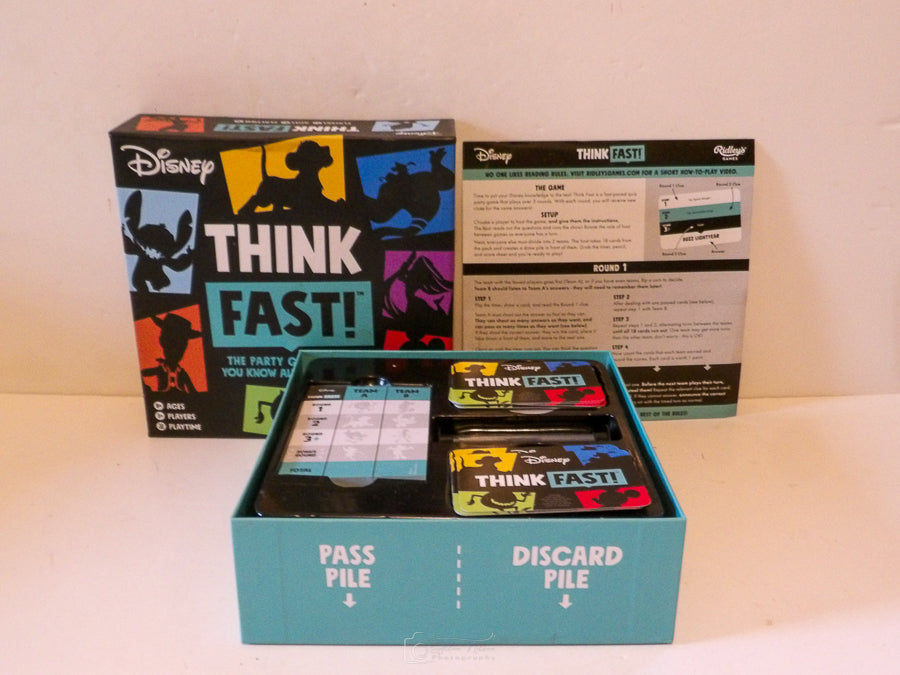 Disney - Think Fast - Disney Edition - Ridley's - Card Quiz Game - Great Condition image 4