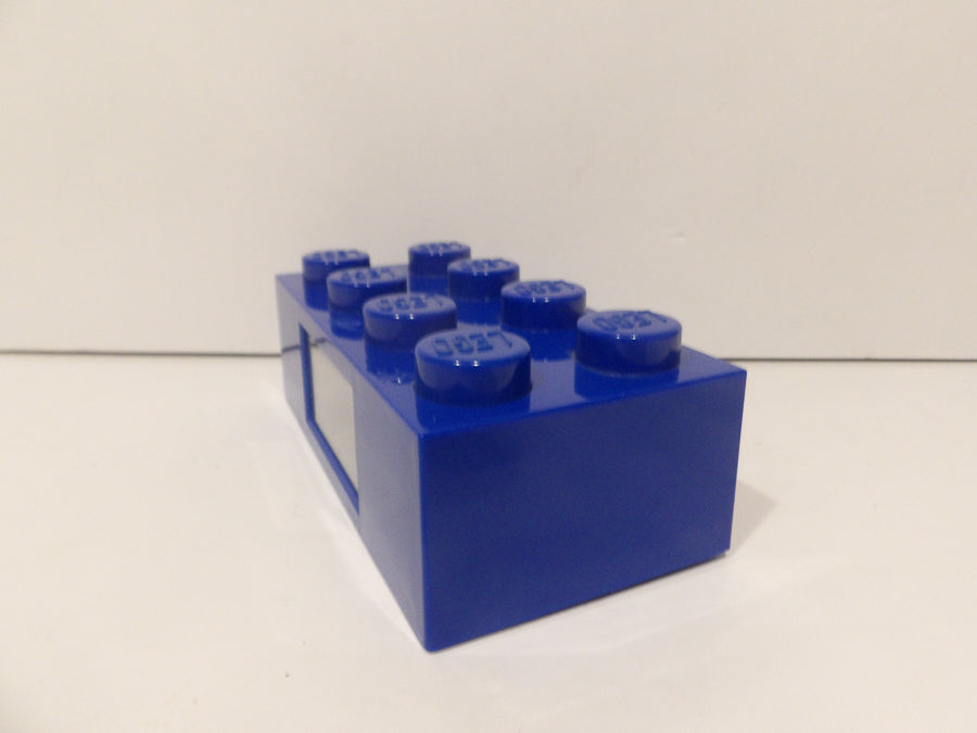 Lego | Blue Brick | Digital Alarm Clock | Based On 2x4 Brick image 1