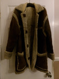 Vintage Leathermaster Brown Faux Shearling Sheepskin Jacket image 0