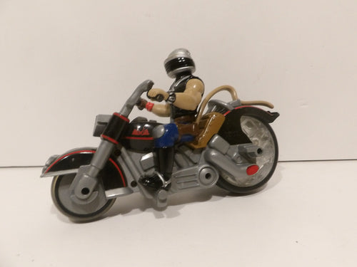Biker Mice From Mars | 1993 | Throttle Action Figure | The Blazin' Cycle | MFG Galoob Monster Bike | Great Well Stored Condition image 0