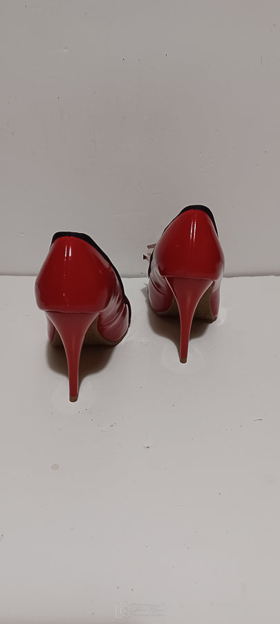 Xti - Chombinado - Ladies Heel - Front Buckle - Red - Brand New image 4