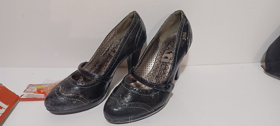 Xti - Zapato - Charol - Marron - Heel One Strap - Brand New image