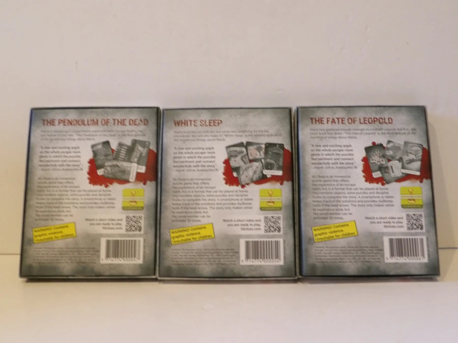 RARE BUNDLE - Asmodee - Part 1, 2 & 3, Puzzle Escape Game - Card Game - 50 Clues - As New Condition image 2