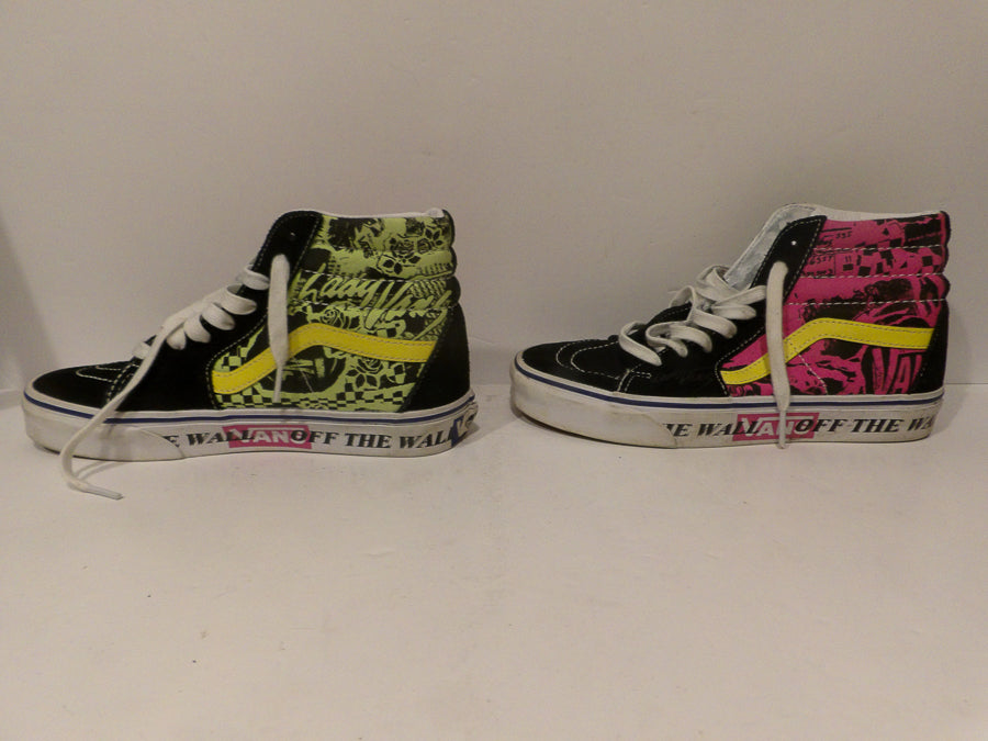 Vans Shoes Sk8 Hi Lady Vans Skate Women's Size 5 - Black Pink Graffiti - image 3