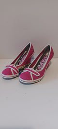 Hoyvoy - Lona - Wedge Heels - Strapless - Pink - Brand New - 7/40, Pink & White image