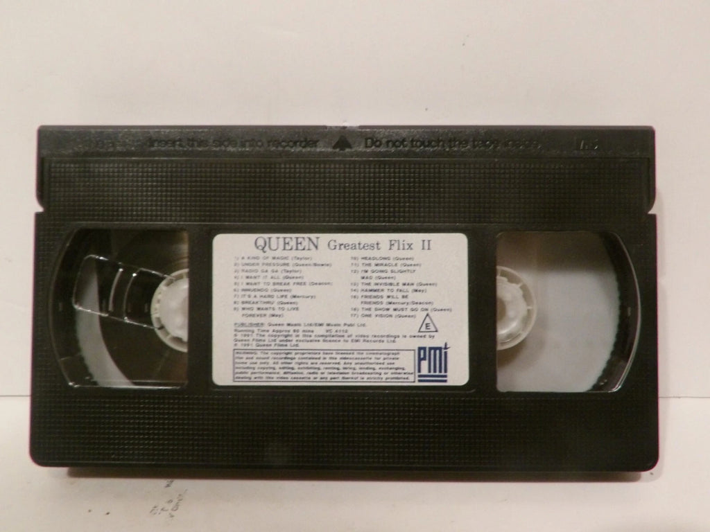 Queen Greatest Flix II 2 VHS Video Cassette & Booklets, Fanclub image 1